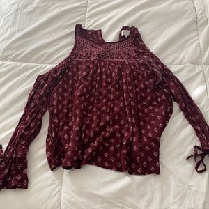 Maroon Blouse